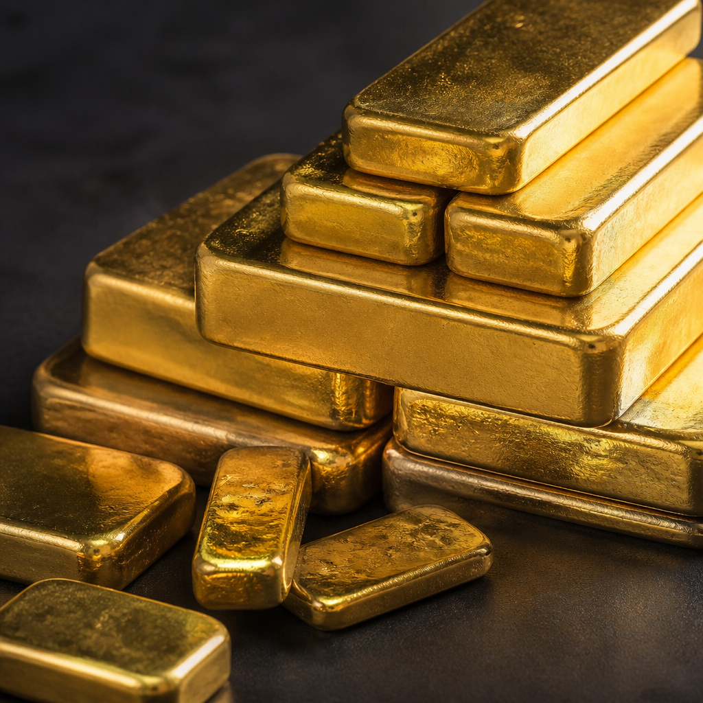 Barras e lingotes de ouro